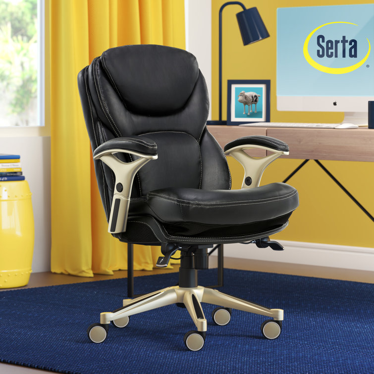 Serta works ergonomic executive office chair with back in motion technology